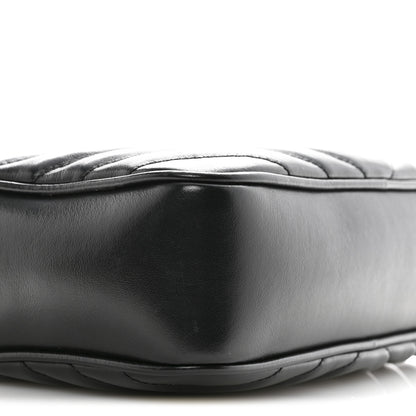 Saint Laurent Calfskin Matelasse Monogram Lou Camera Bag Black 9 of 14