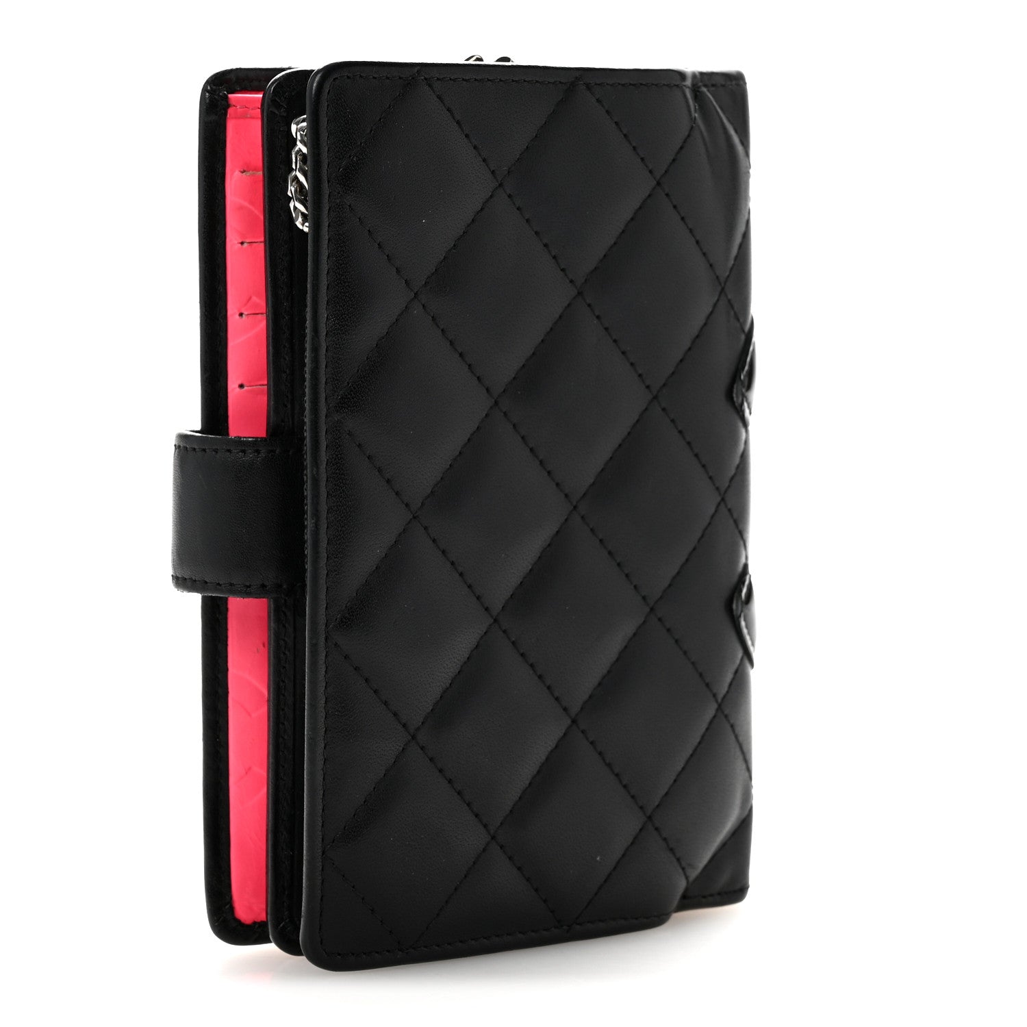 Chanel Calfskin Cambon Zipped Pocket Wallet Black 3 of 14