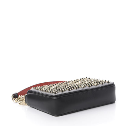 Christian Louboutin Calfskin Spiked Zoompouch Crossbody Black 3 of 12