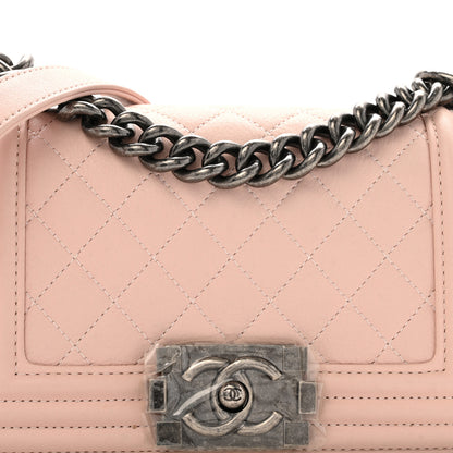 Chanel Calfskin Quilted Small Boy Flap Light Pink 8 of 12