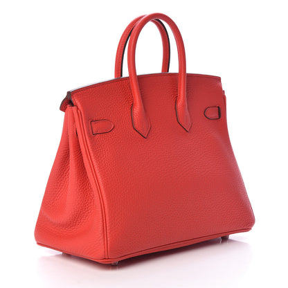 Hermes Togo Birkin 25 Rouge De Coeur 3 of 31