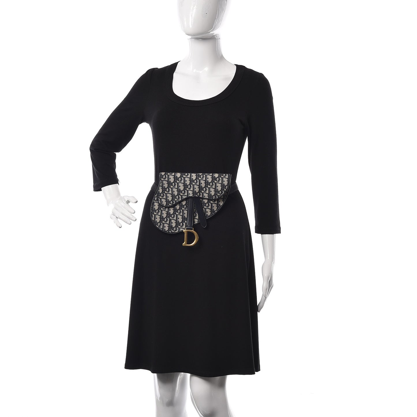 Oblique Saddle Belt Bag Blue