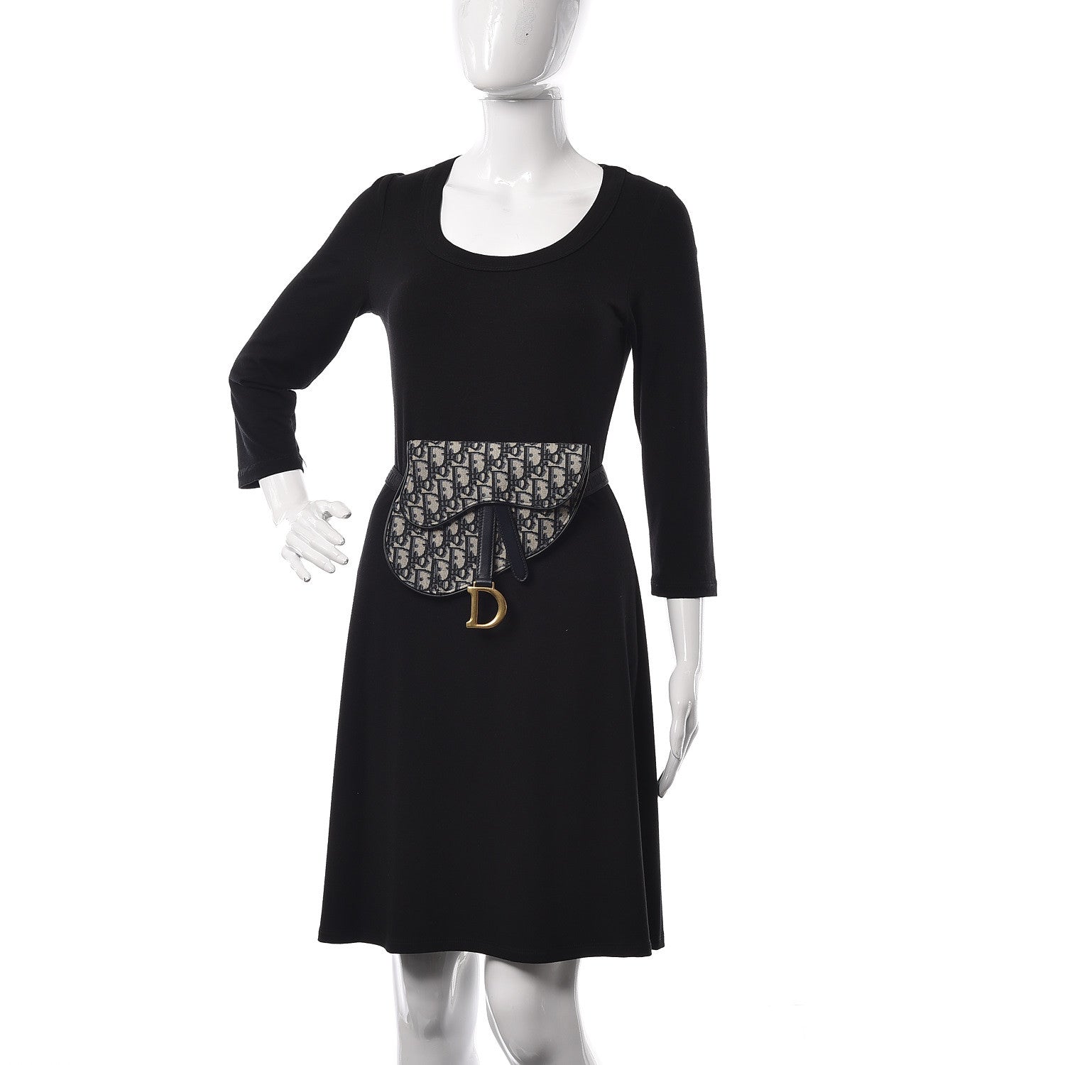 Christian Dior Oblique Saddle Belt Bag Blue 2 of 10