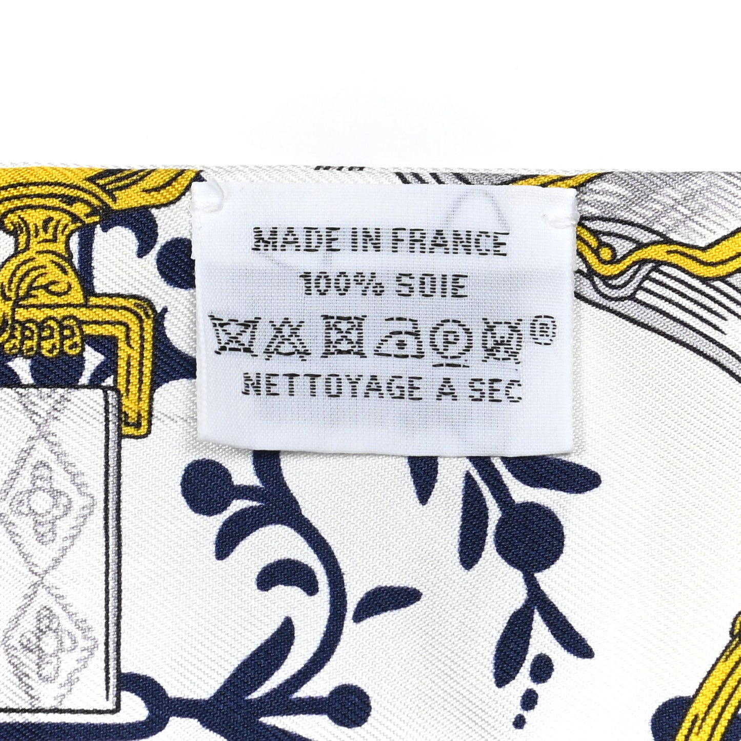 Silk Etriers Remix Twilly Marine White Or
