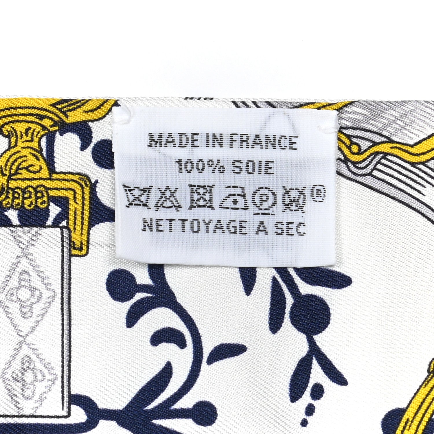 Hermes Silk Etriers Remix Twilly Marine White Or 4 of 5