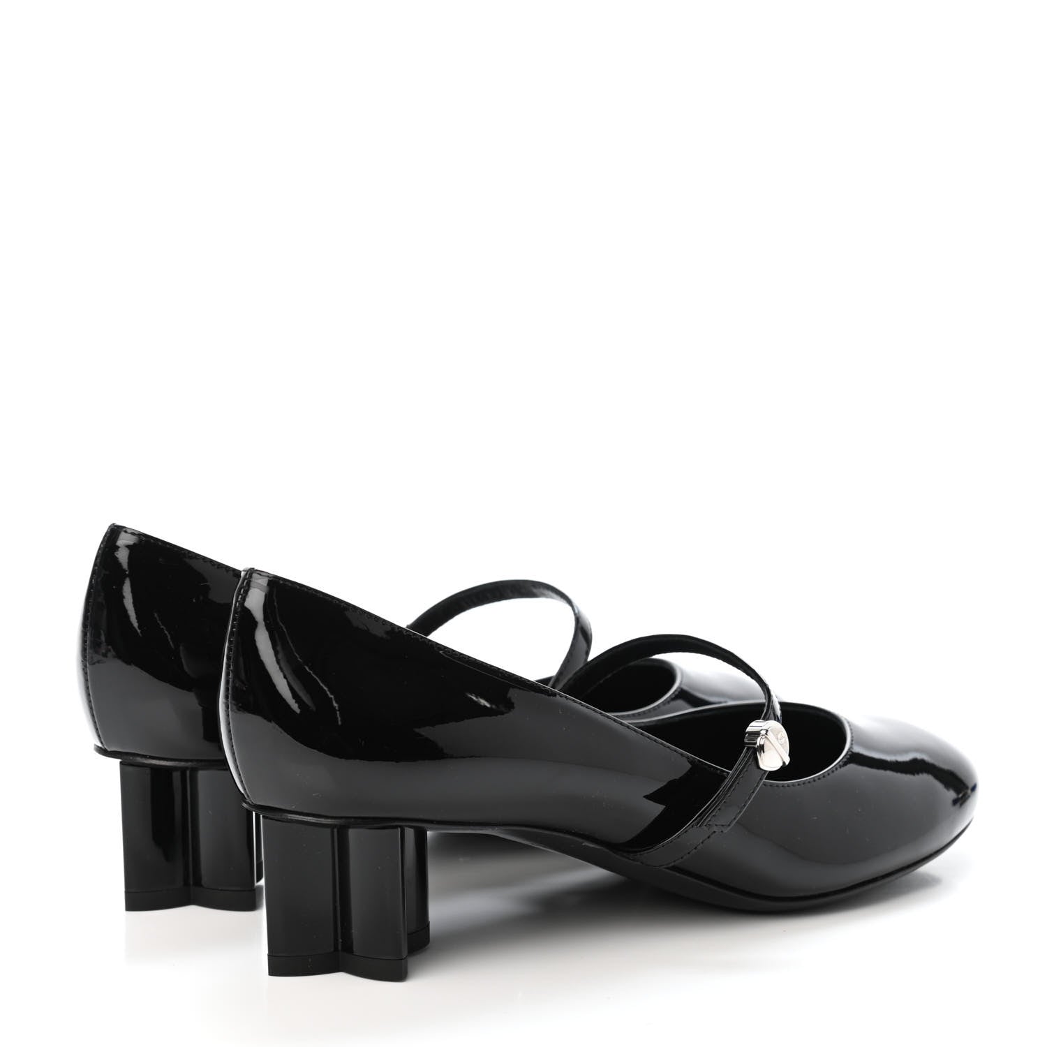 Louis Vuitton Patent Uniformes Silhouette 40mm Pumps 37 Black 3 of 4