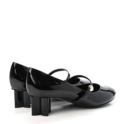 Louis Vuitton Patent Uniformes Silhouette 40mm Pumps 37 Black 3 of 4