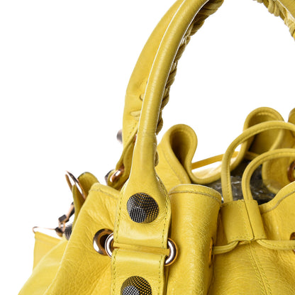 Balenciaga Agneau Giant 21 Rose Gold Hardware Pompon Mimosa Verveine 19 of 27