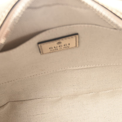 Gucci Metallic Sakai Be Green Calfskin Diagonal Stitched Small Blondie Shoulder Bag Golden Beige 5 of 10
