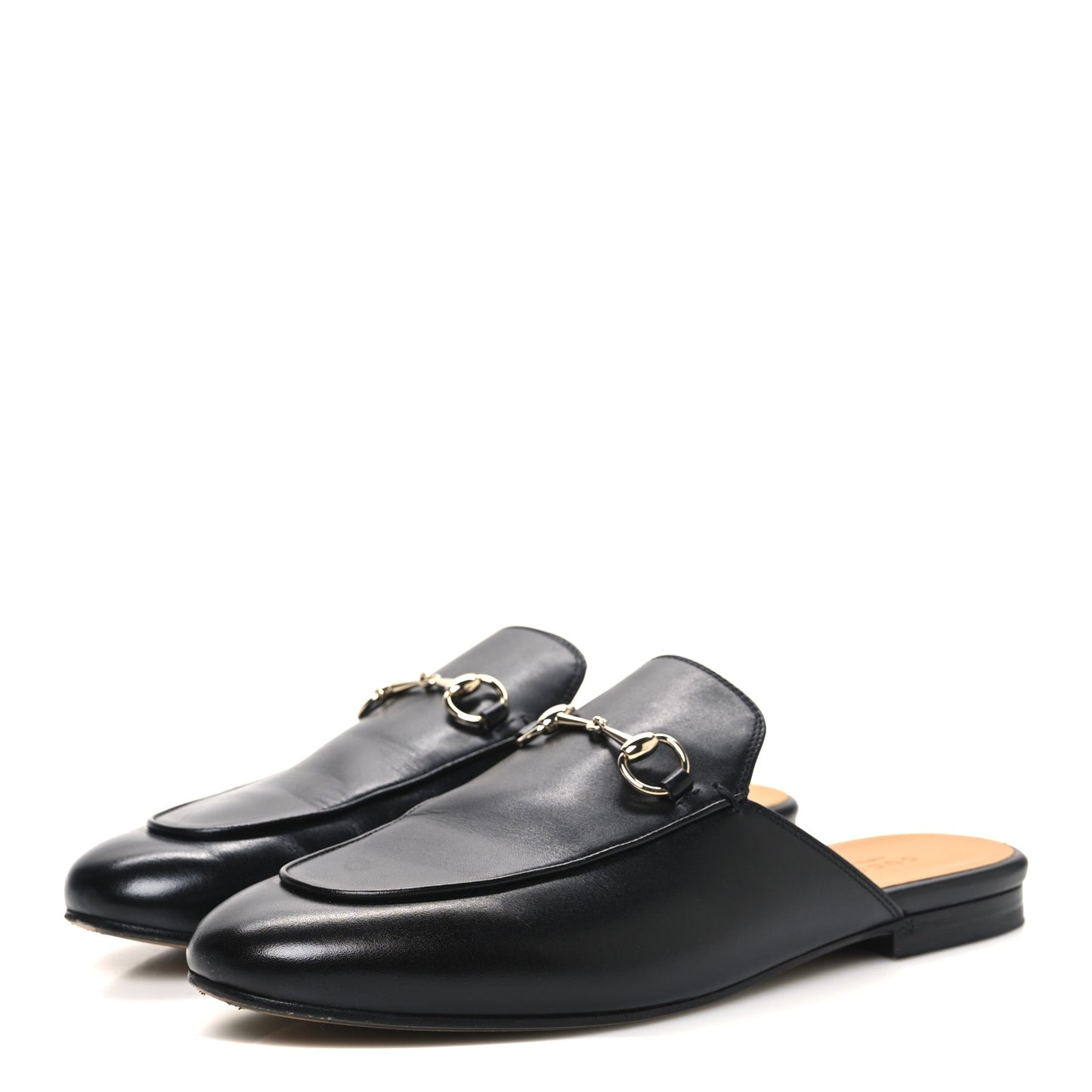 Calfskin Womens Princetown Slippers 40 Black