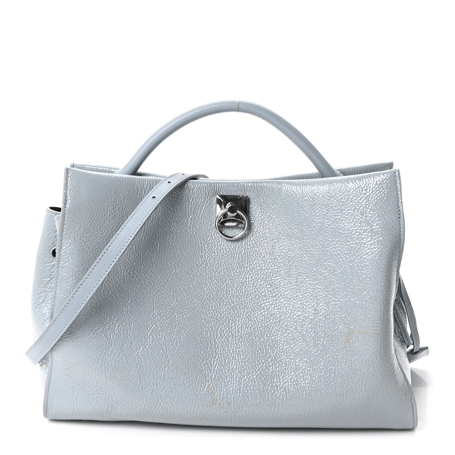 Mulberry Spongy Patent Calfskin Iris Tote Cloud 1 of 11