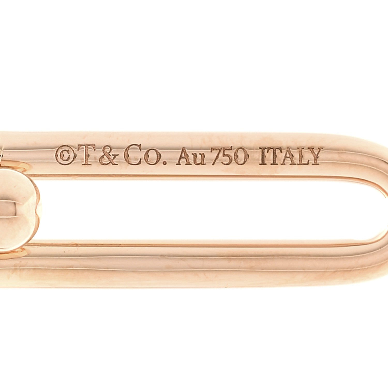Tiffany 18K Rose Gold Hardwear Link Pendant Necklace 4 of 6