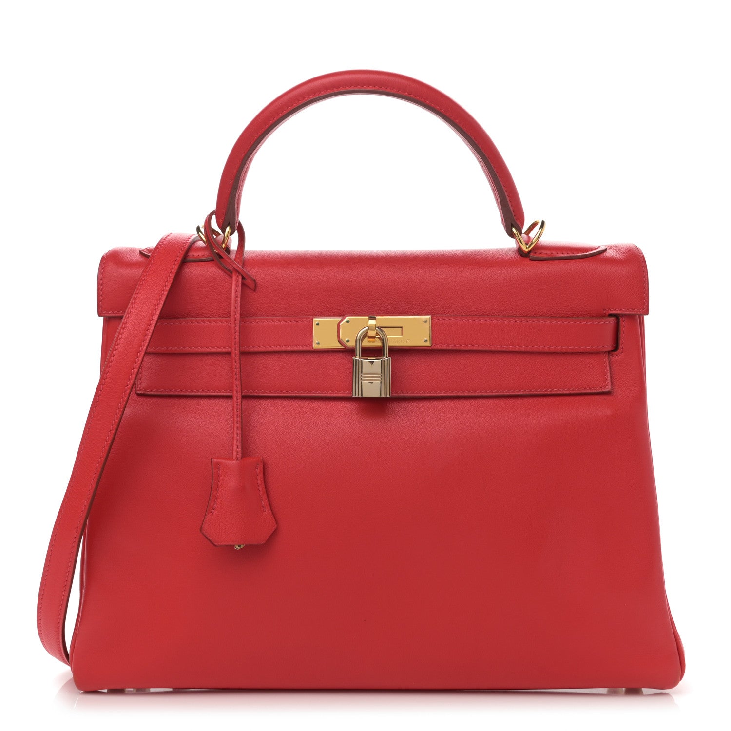 Hermes Gulliver Kelly Retourne 32 Rouge Vif 1 of 15