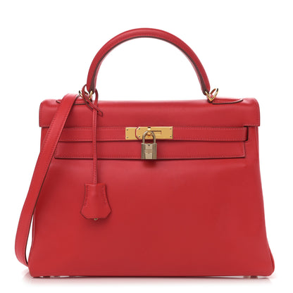 Hermes Gulliver Kelly Retourne 32 Rouge Vif 1 of 15