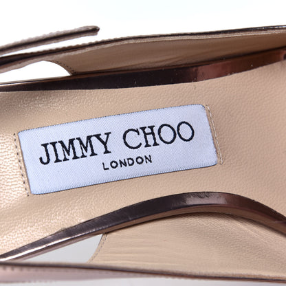 Jimmy Choo Mirror Erin 60 Slingback Pumps 37.5 Ballet Pink 6 of 6