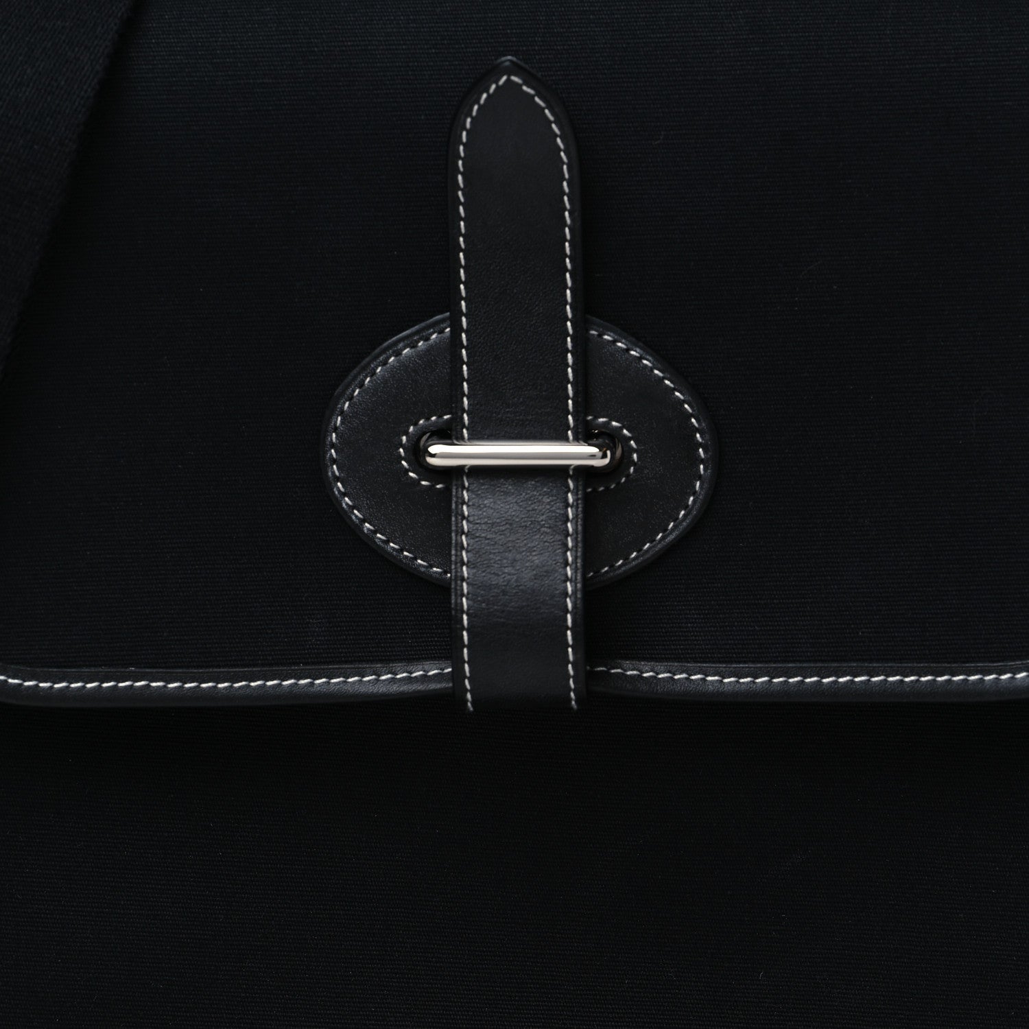 Hermes Toile Officier Mini Buenaventura Messenger Black 7 of 9