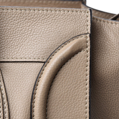 Celine Drummed Calfskin Mini Luggage Dune 11 of 18