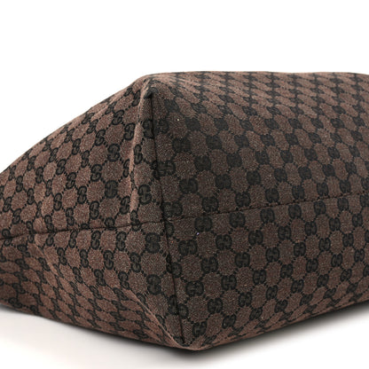 Gucci Monogram Denim Large Tote Brown 8 of 9