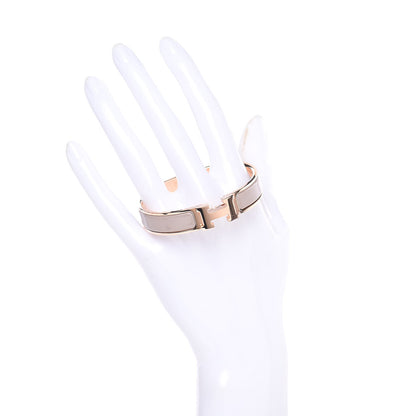 Hermes Enamel Narrow Clic Clac H Bracelet PM Marron Glace 2 of 6