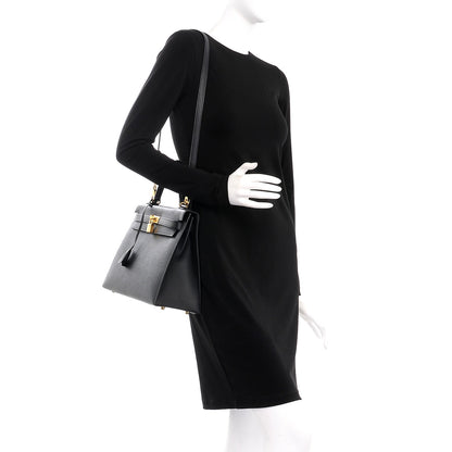 Hermes Epsom Kelly Sellier 32 Black 2 of 33