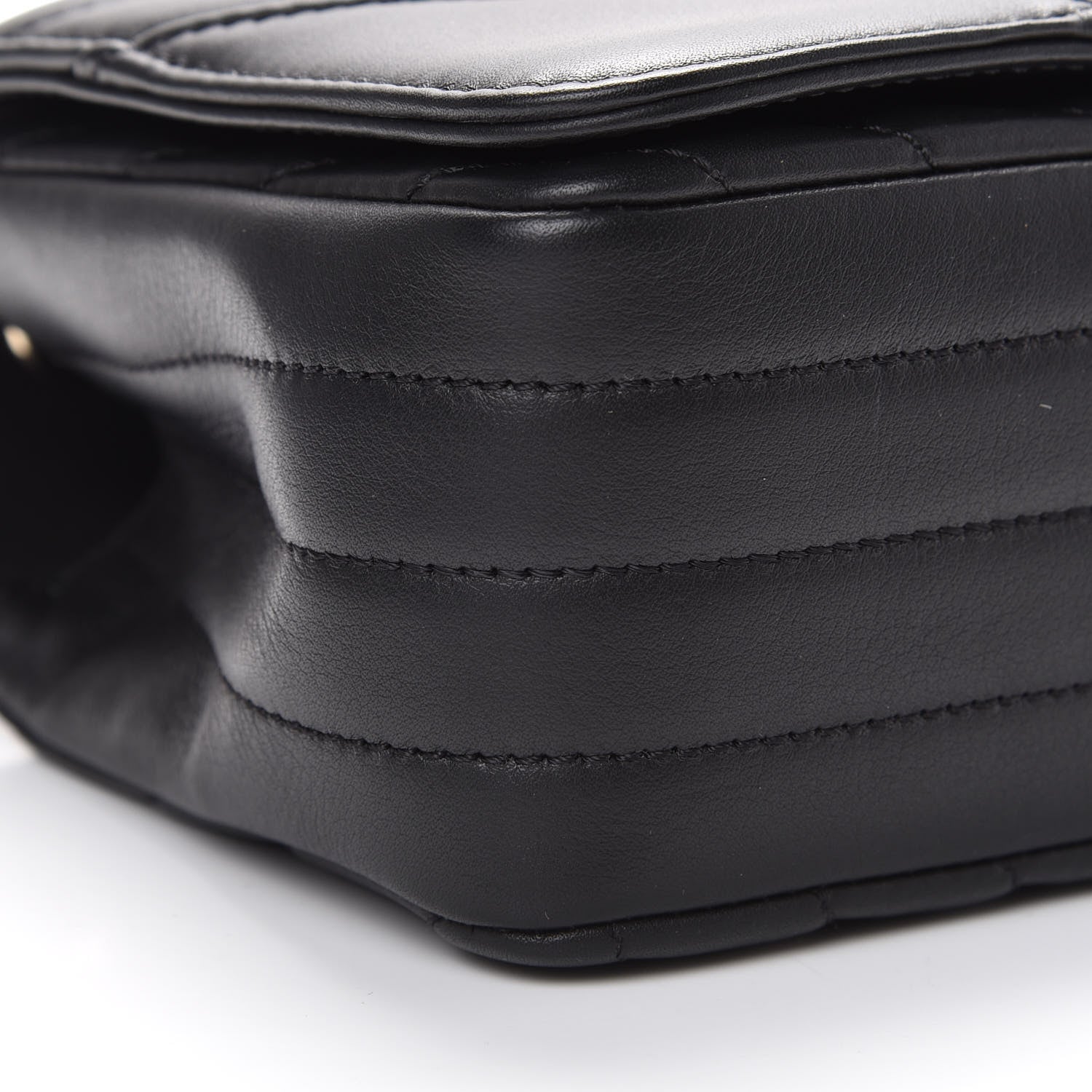 Chanel Calfskin Chevron Quilted Mini Statement Flap Black 8 of 11
