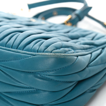 Miu Miu Nappa Matelasse Crossbody Laguna 11 of 13