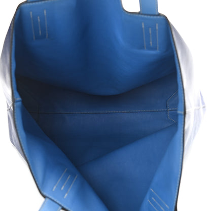 Hermes Veau Sikkim Double Sens 45 Tote Bleu Sapphire Paradis 9 of 18