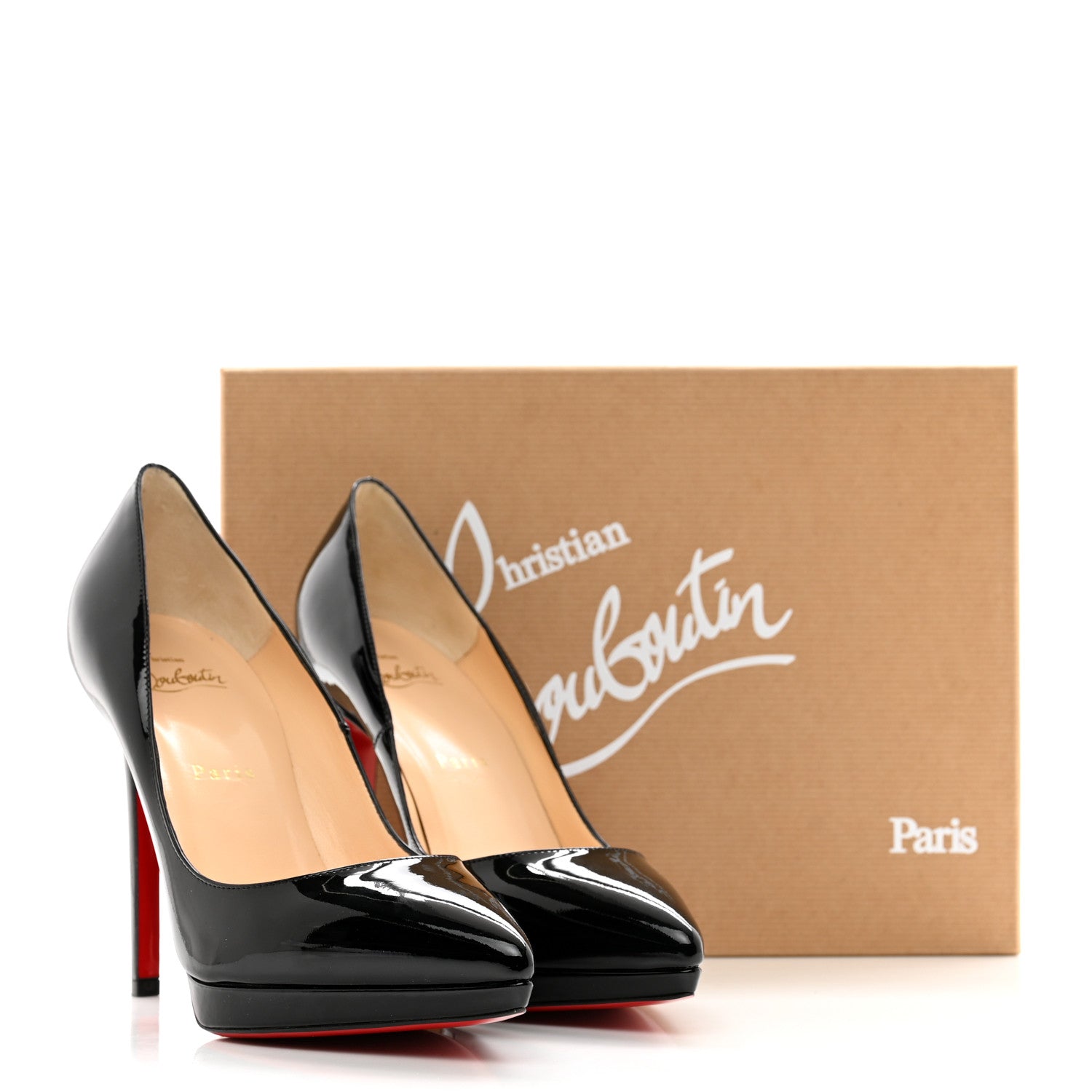 Christian Louboutin Patent Pigalle Plato 120 Pumps 37.5 Black 8 of 8