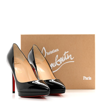 Christian Louboutin Patent Pigalle Plato 120 Pumps 37.5 Black 8 of 8