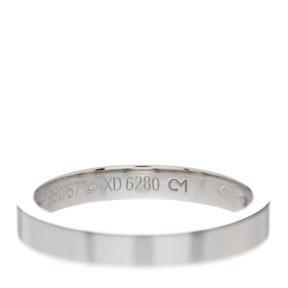 Cartier Platinum 3mm C De Cartier Wedding Band Ring 57 8 5 of 6