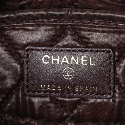 Chanel Caviar Quilted Medium Curvy Pouch Cosmetic Case Black 6 of 8