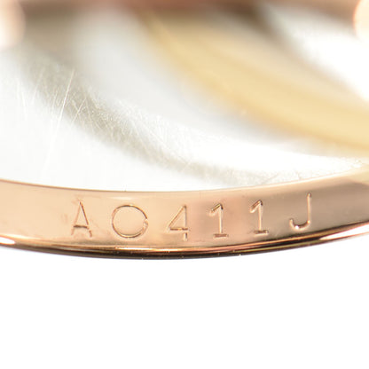 Cartier 18K Pink Yellow White Gold Small Trinity Ring 48 4.5 6 of 6