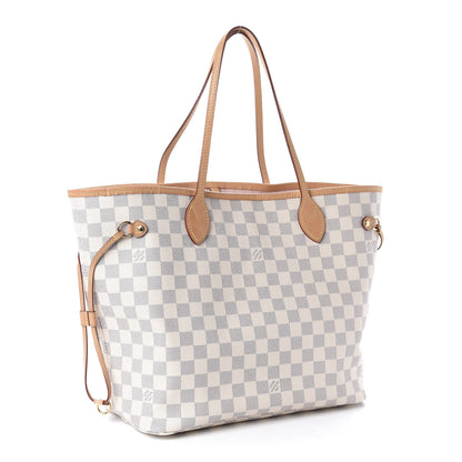 Louis Vuitton Damier Azur Neo Neverfull MM Rose Ballerine 3 of 13
