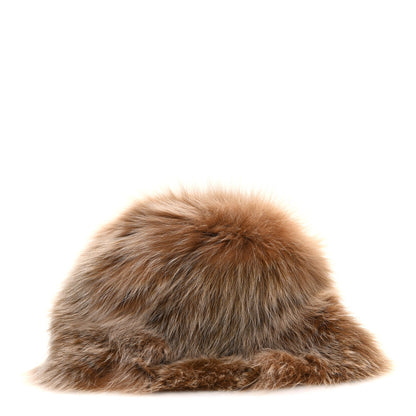 Fendi Fox Fur Bucket Hat M Camel 4 of 8