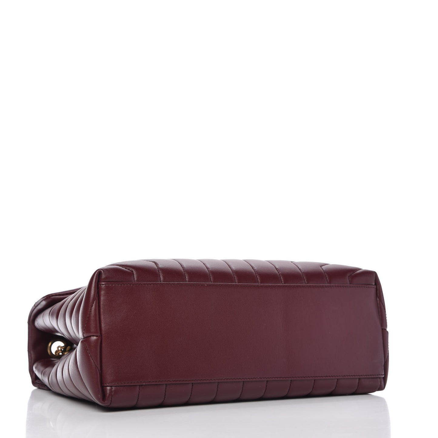 Calfskin Y Quilted Monogram Medium Loulou Chain Satchel Palissandre