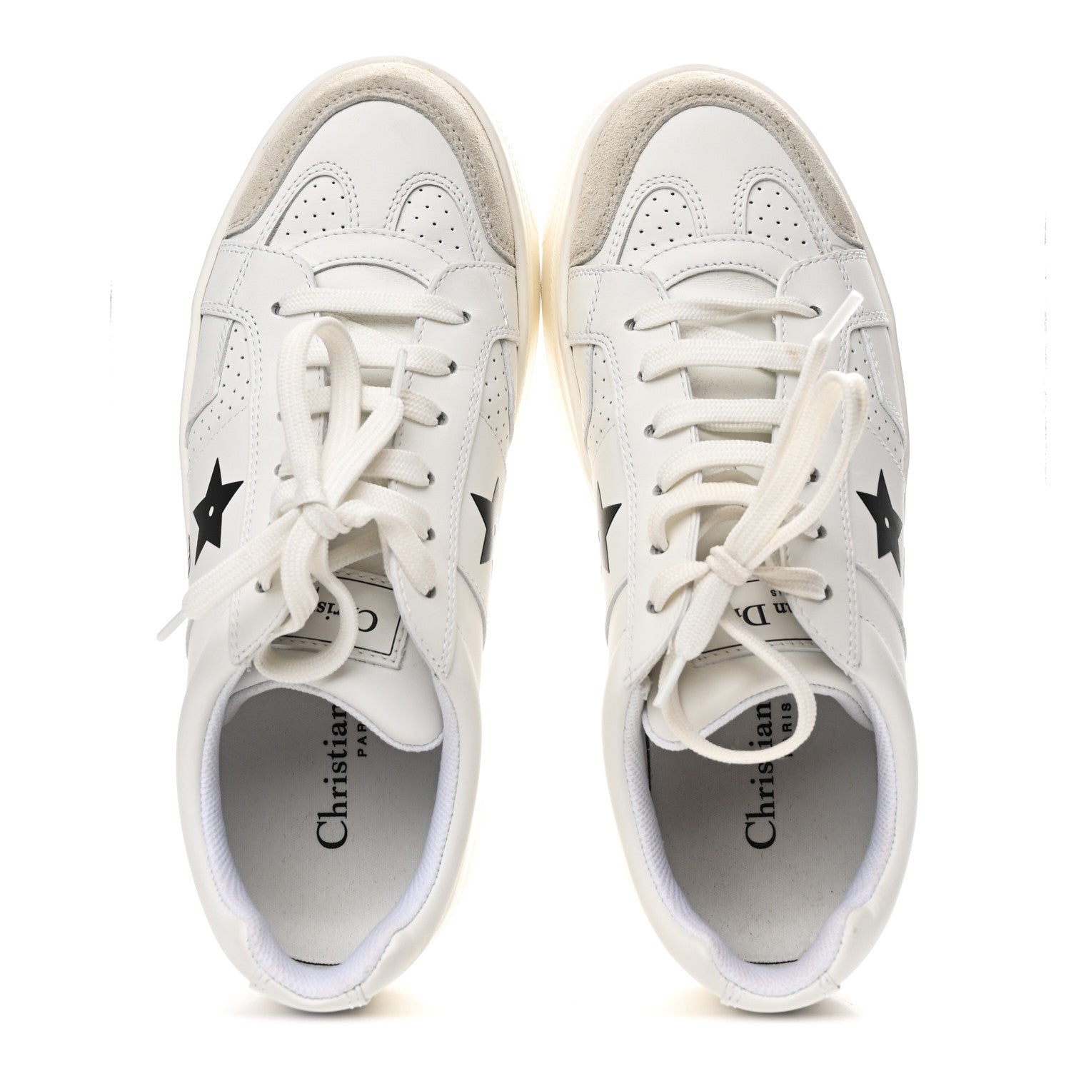 Christian Dior Calfskin Suede Dior Star Ors Platform Sneakers