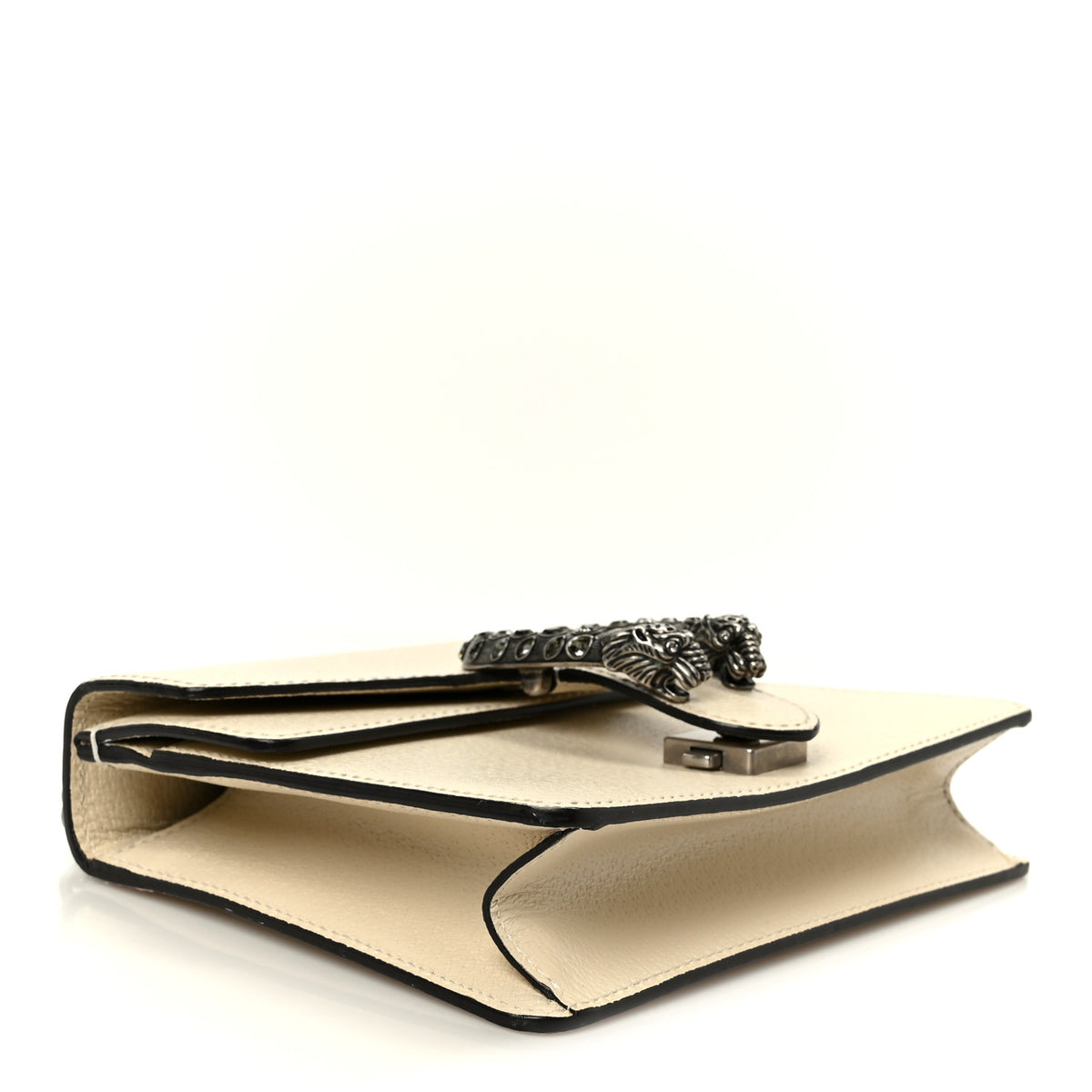 Textured Calfskin Crystal Mini Dionysus Shoulder Bag Mystic White