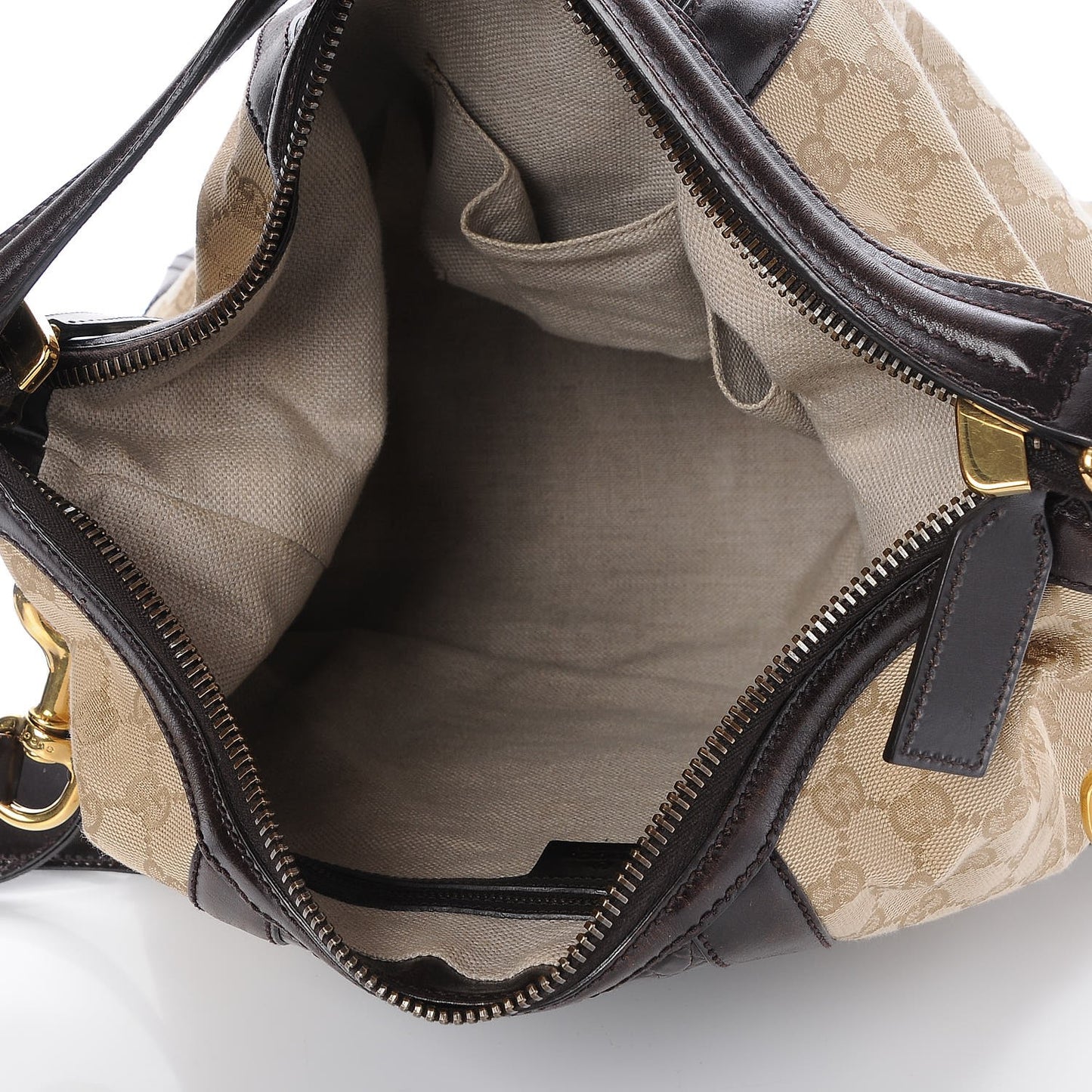 Monogram Crocodile Web Medium Secret Hobo Dark Brown