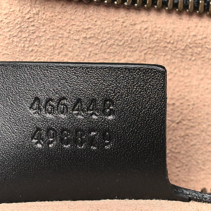 Gucci Calfskin Matelasse Maxi GG Marmont Top Handle Shoulder Bag Black 7 of 11