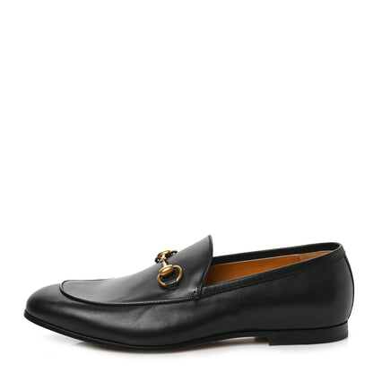 Gucci Calfskin Horsebit Mens Jordaan Loafers 9 Black 1 of 9