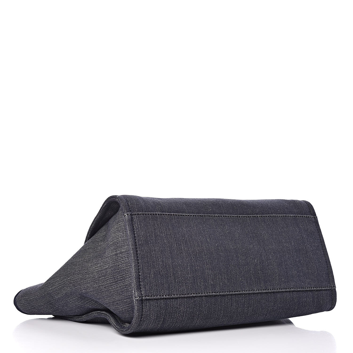 Chanel Denim Large Deauville Tote Dark Blue 4 of 11