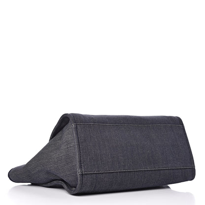 Chanel Denim Large Deauville Tote Dark Blue 4 of 11