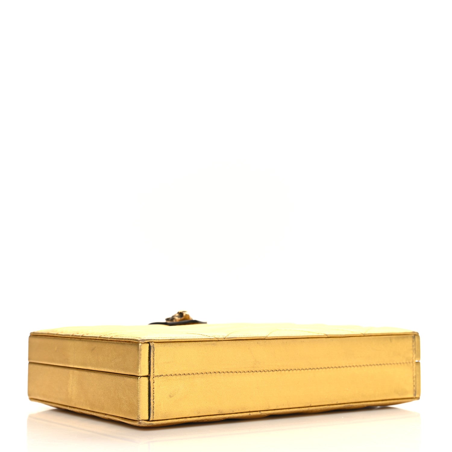 Gucci Metallic Nappa Matelasse Broadway Top Handle Bag Gold 4 of 12