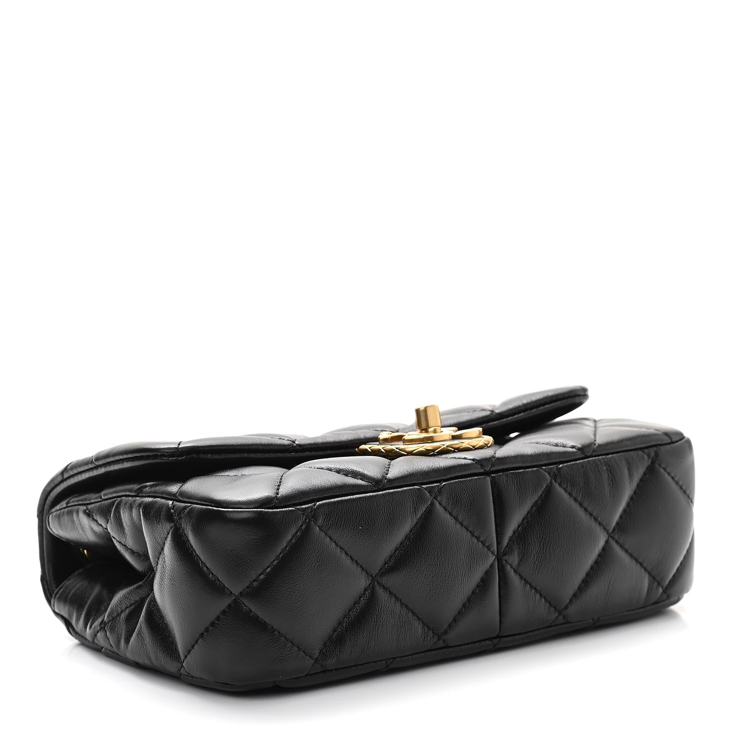 Chanel Lambskin Quilted Mini Flap Black 3 of 10