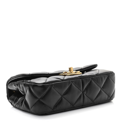 Chanel Lambskin Quilted Mini Flap Black 3 of 10