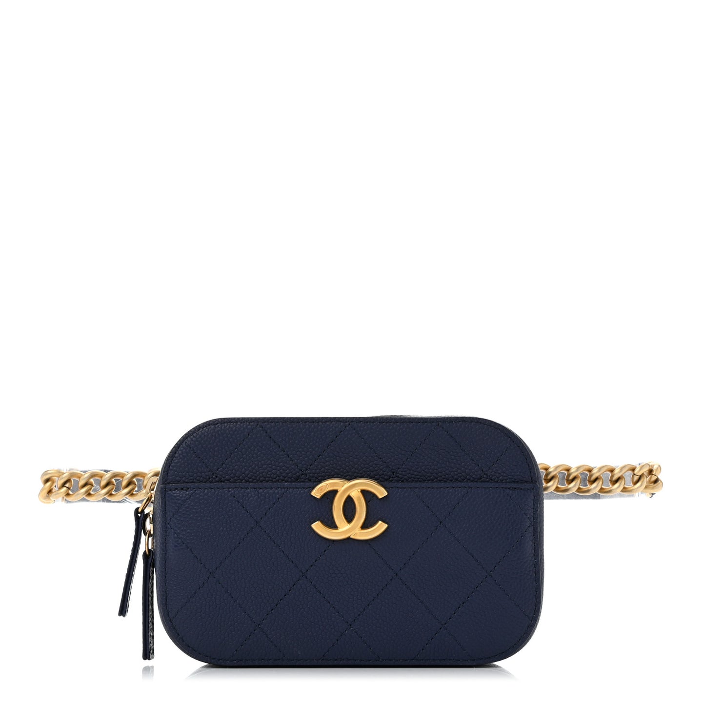Caviar Stitched Waist Bag Blue