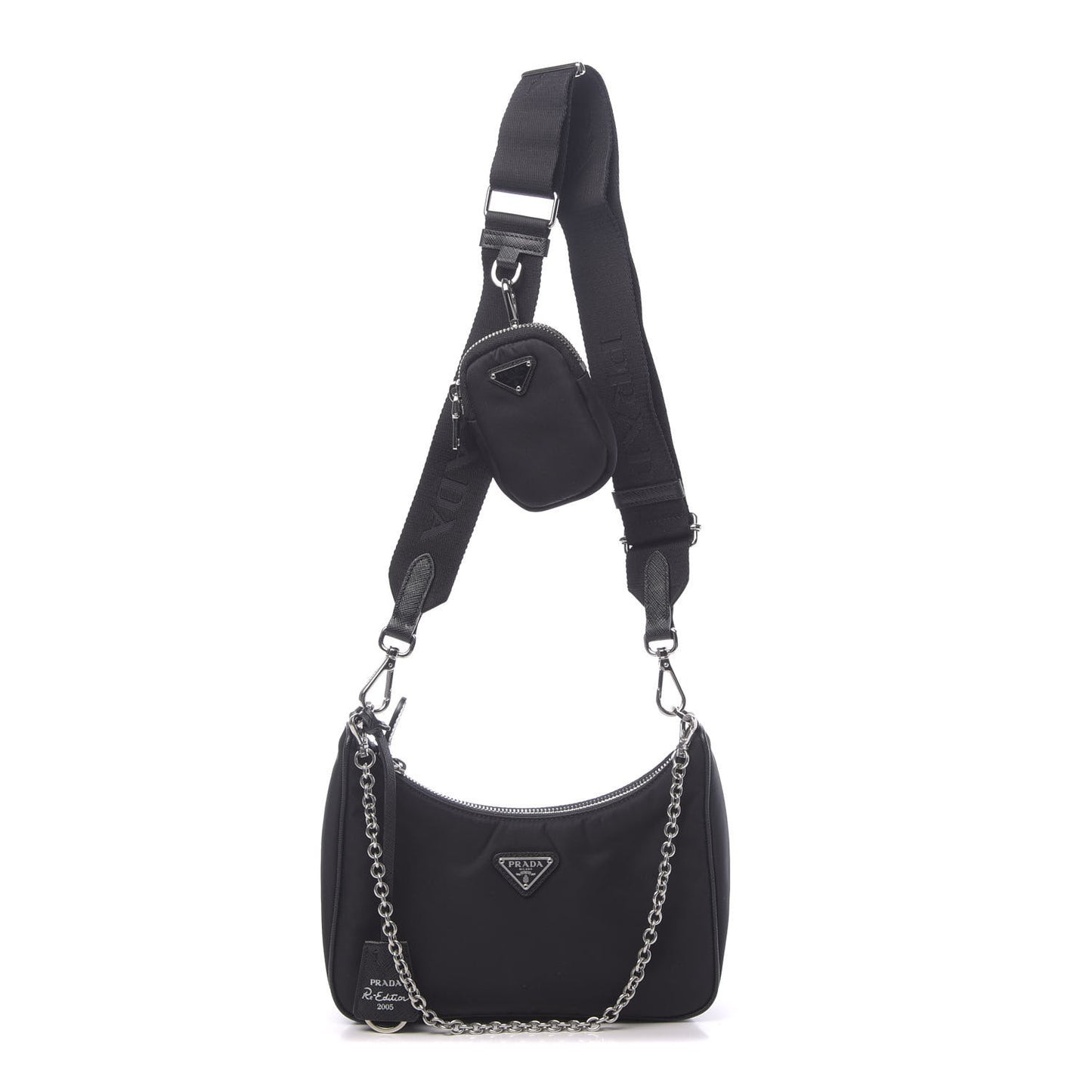 Nylon Re-Edition 2005 Shoulder Bag Black