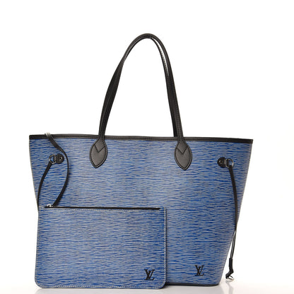 Louis Vuitton Epi Neverfull MM Denim Light 1 of 8