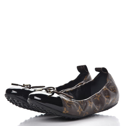 Louis Vuitton Monogram Flirty Ballerina Flats 39 Black 3 of 9