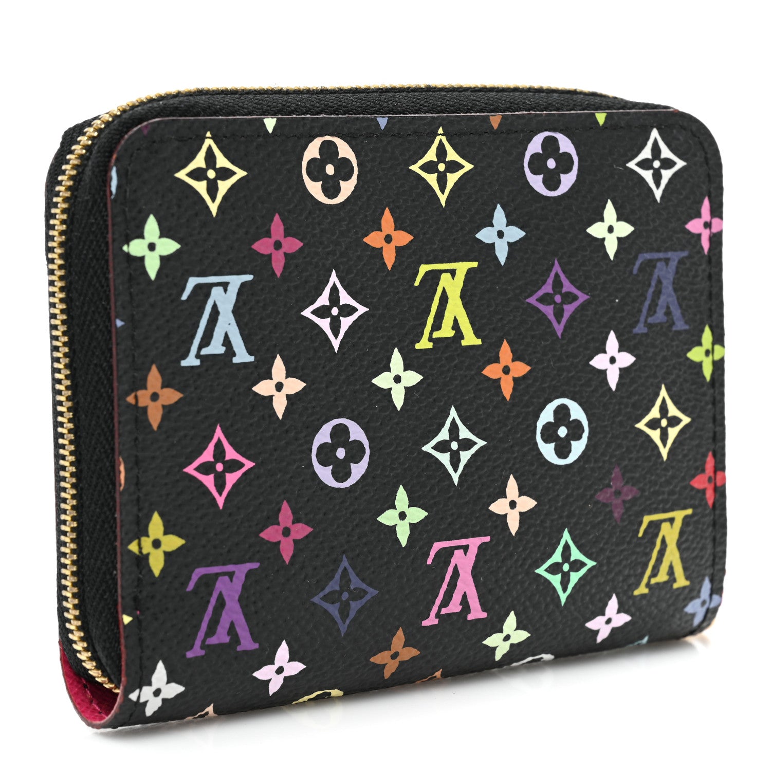 Louis Vuitton Monogram Multicolor Zippy Coin Purse Black Grenade 3 of 9